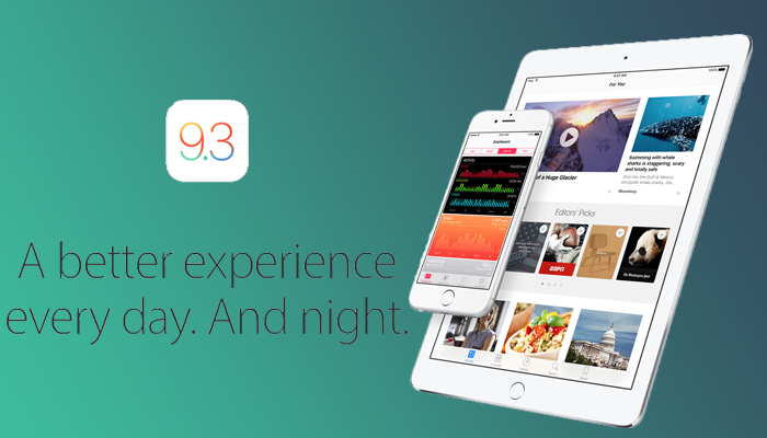 Apple выпустила бета-версии iOS 9.3, tvOS 9.2, watchOS 2.2 и El Capitan 10.11.4