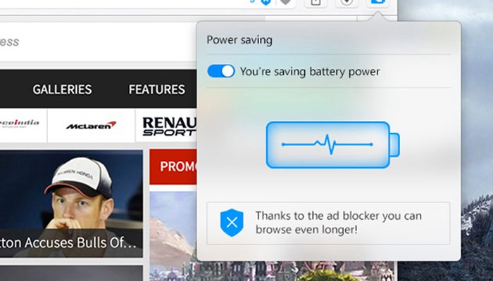 Новый режим экономии заряда в браузере Opera может продлить время автономной работы ноутбука на 50%