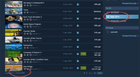 Количество игр для компьютеров Mac в Steam превысило 2500