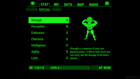 Fallout Pip-Boy — приложение-компаньон для Fallout 4