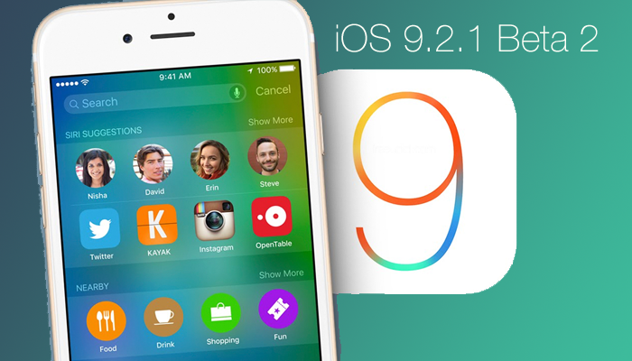 Apple выпустила iOS 9.2.1 beta 2