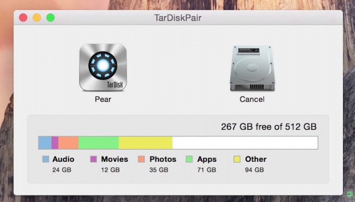 TarDisk Pear: простой способ удвоить емкость штатного накопителя MacBook