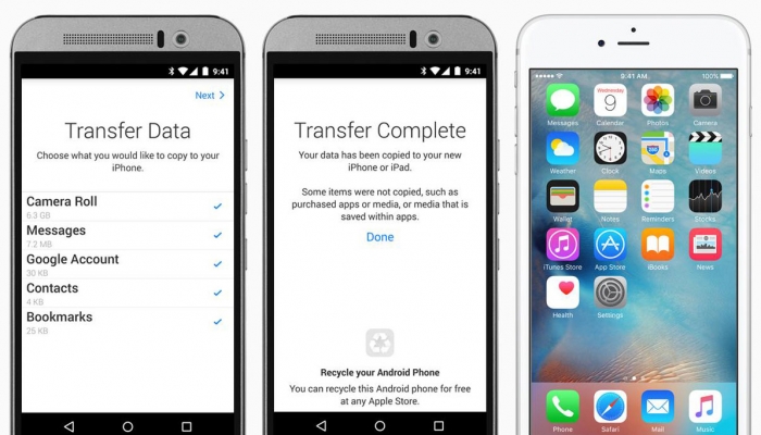 Apple разрабатывает приложение для миграции с iPhone на Android