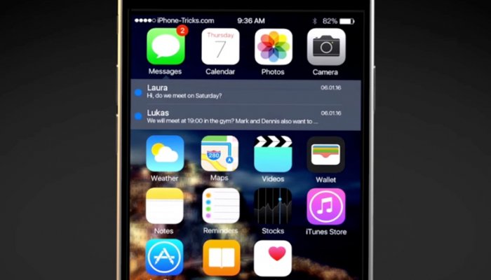 Новый концепт iOS 10 с «умным» экраном блокировки, интерактивными иконками, и темной темой оформления