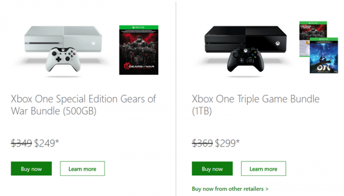 Цены на Xbox ONE
