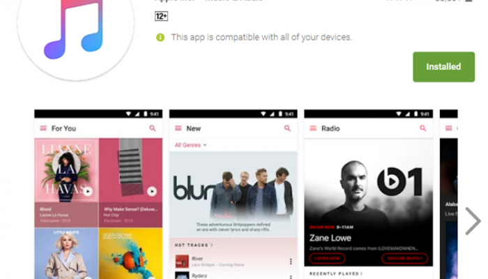 Apple Music на Android